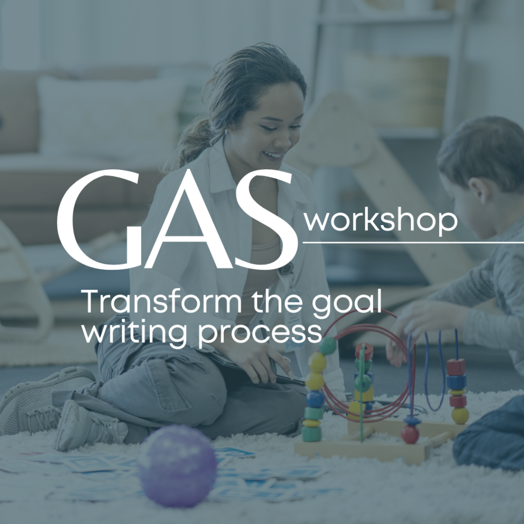Women playing with child with writing: GAS Workshop: transforming the goal writing process